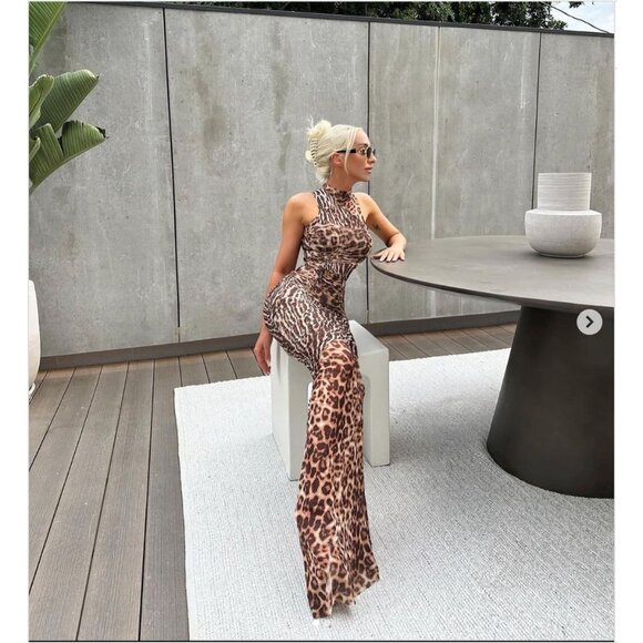 SER.O.YA Leopard Print Maxi Dress - Picture 16 of 16